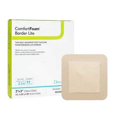 Sion Brands LLC - 47330 ComfortFoam™ Border Lite Thin Bordered Foam Wound Dressing