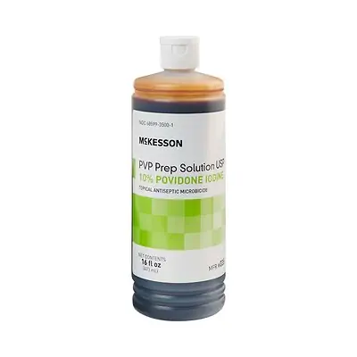 McKesson Brand - 035 McKesson Prep Solution 16 oz. Flip-Top Bottle
