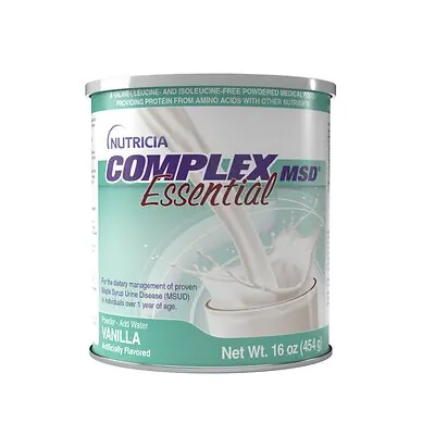 Nutricia North America - 201517 Oral Supplement Complex MSD® Essential Vanilla Flavor Powder 16 oz. / 454 Gram Canister