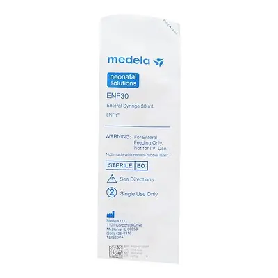 Medela - ENF03LD Enteral Feeding / Irrigation Syringe ENFit™ LDT 3 mL Enfit Tip Without Safety