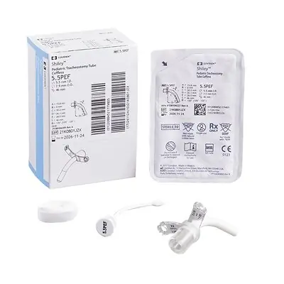 Medtronic MITG - 5.5PEF Uncuffed Tracheostomy Tube Shiley™ Size 5.5 Pediatric
