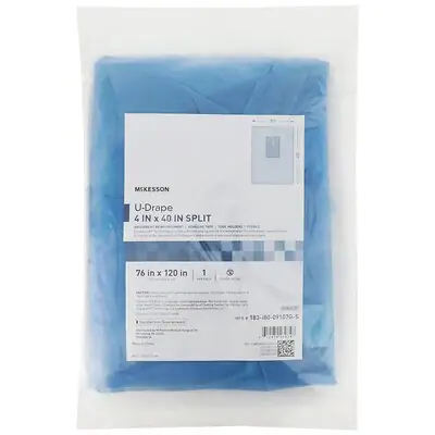 McKesson Brand - 183-I80-09107G-S McKesson Sterile U-Drape with Split