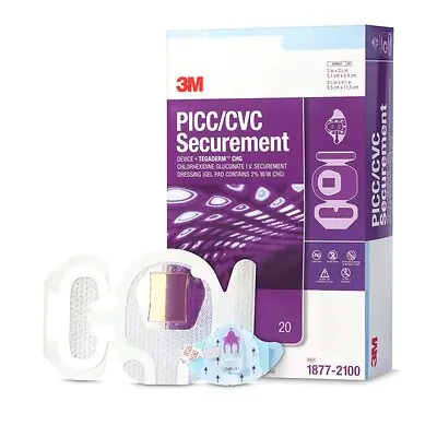 Solventum Corporation - 1877-2100 3M™ PICC/ CVC Securement Device + Tegaderm™ CHG I.V. Securement Dressing