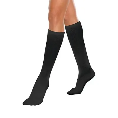 Alimed - 2970006197 Compression Socks Core-Spun by Therafirm® Knee High Large Black Closed Toe