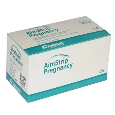 Germaine Laboratories Inc - 88530 Reproductive Health Test Kit AimStrip® hCG Pregnancy Test 30 Tests CLIA Waived