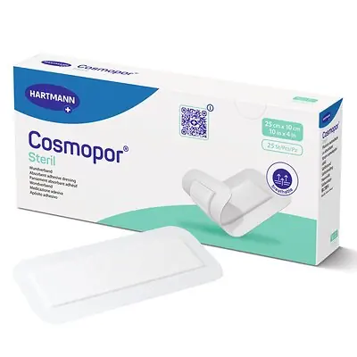 Hartmann 900814 - Island Dressing Cosmopor® Steril 4 X 10 Inch Rectangle Sterile Water Resistant Backing - 25/Box, 200/Case