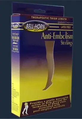 DJO - 113303X Anti-embolism Stocking Bell-Horn® Thigh High 3X-Large Beige Open Toe