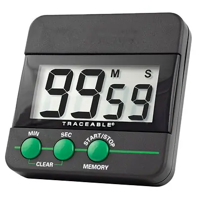 Cole-Parmer-Antylia Scientific - 98766-78 Electronic Alarm Timer Control 3 Holding Traceable® 100 Minutes Digital Display