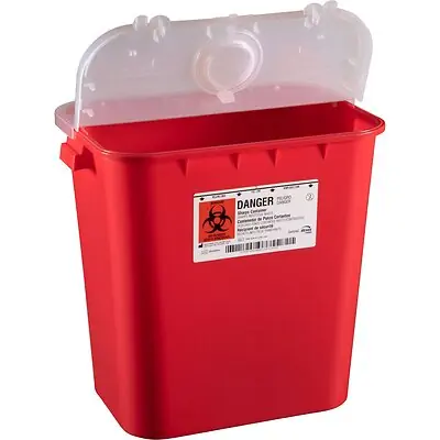 Bemis Healthcare - 108 030 Sharps Container Bemis™ Sentinel Red Base 15-7/8 H X 16-1/2 L X 11-13/16 W Inch Vertical Entry 8 gal.