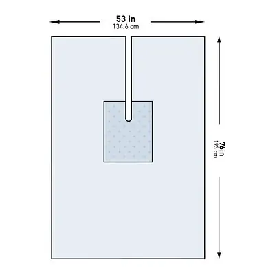 McKesson Brand - 183-I80-09135G-S McKesson Sterile U-Drape with Split