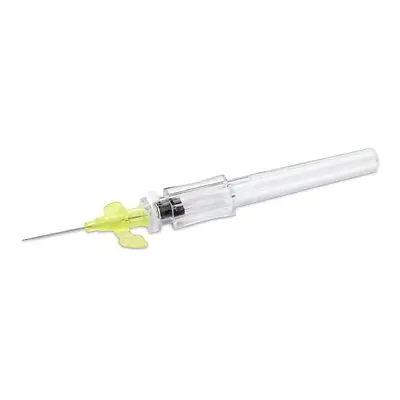 McKesson Brand - 200-IVRWB2434 Peripheral IV Catheter McKesson Prevent® R 24 Gauge 3/4 Inch Polyurethane Winged Hub Blood Control Push Button Safety