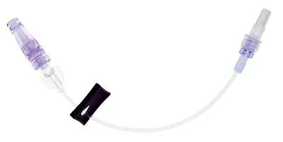 ICU Medical - MC33213 IV Extension Set ICU Needle-Free Port Small Bore 7 Inch Tubing