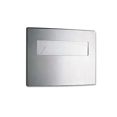 Essendant Co-United Stationers - BOB4221 Toilet Paper Dispenser Bobrick Silver Stainless Steel Manual Pull 250 Single or Half-Fold Covers Wall Mount