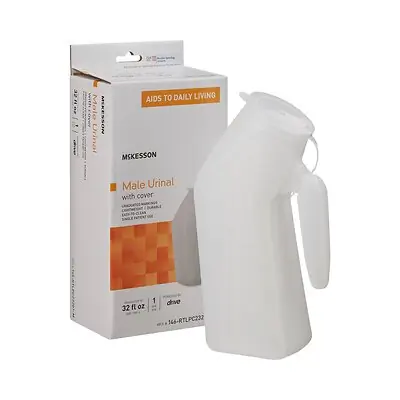 McKesson Brand - 146-RTLPC23201-M McKesson Male Urinal with Cover
