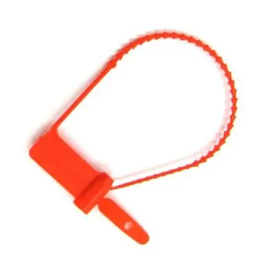 Healthmark Industries - 6323 RD Tamper Evident Seal Cynch-Loks Numbered Red Plastic 6 Inch Length