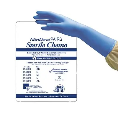 Innovative Healthcare Corp - 114300 NitriDerm® EC Nitrile Extended Cuff Length Exam Glove