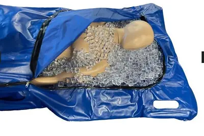 Taylor Healthcare Products Inc - 46-TAY400460 Rapid Cooling Bag Titan Royal Blue 44 X 95 Inch 6 Handles