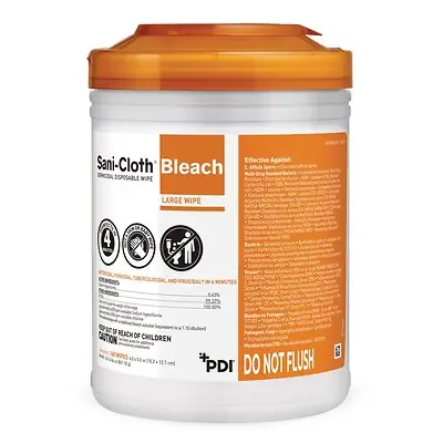 Professional Disposables - P84172 Sani-Cloth® Bleach Germicidal Disinfectant Wipe