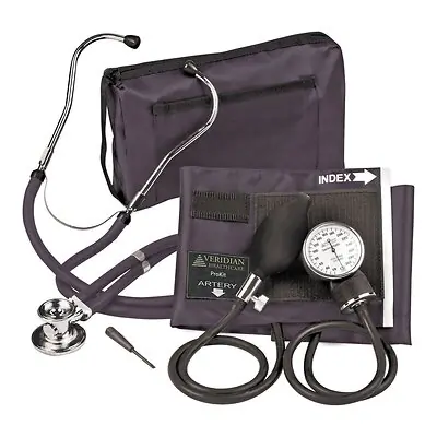 Veridian Healthcare LLC - 02-12601 Sterling Series ProKit™ Aneroid Sphygmomanometer with Stethoscope