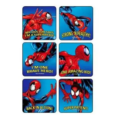 Medibadge - 2502P Sticker Kids Love Stickers® 90 per Pack Spider-Man Strong n Healthy 2-1/2 X 2-1/2 Inch