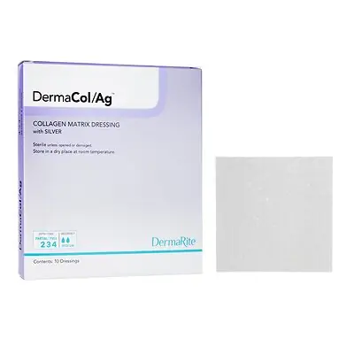 Sion Brands LLC - 00502E DermaCol/Ag™ Silver Collagen Matrix Dressing