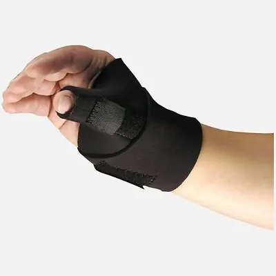 Hely & Weber - 5803-BLK Thumb Brace Modabber™ Adult Regular Hook and Loop Strap Closure Left or Right Hand Black