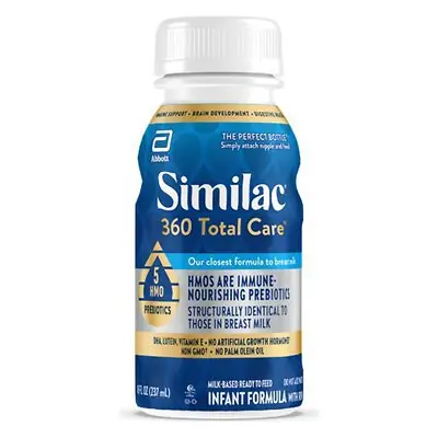 Abbott Nutrition - 68138 Infant Formula Similac® 360 Total Care® Unflavored 8 oz. Bottle Liquid