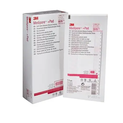 Solventum Corporation - 3570 3M™ Medipore™ + Pad Soft Cloth Adhesive Dressing