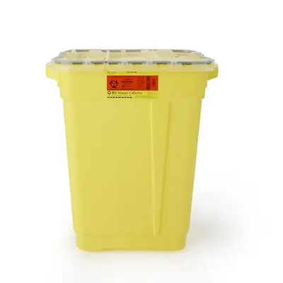 BD - 305614 Chemotherapy Waste Container BD™ Yellow Base 23-1/2 H X 20 W X 14-3/4 D Inch Vertical Entry 17 gal.