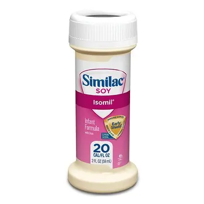 Abbott Nutrition - 67391 Infant Formula Similac® Soy Isomil® Unflavored 2 oz. Bottle Liquid Soy Lactose Intolerance / Galactosemia