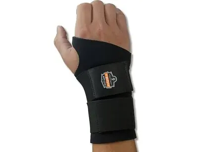 Ergodyne - 16625 Wrist Support ProFlex® 670 Ambidextrous Double Strap Neoprene Left or Right Hand Black X-Large