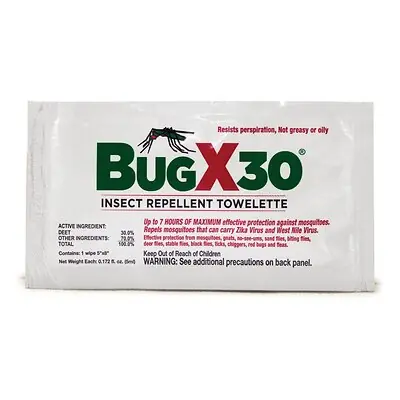 Coretex Products - 12643 BugX® 30 Insect Repellent Towelettes with DEET