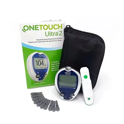LifeScan - 024046 Blood Glucose Meter OneTouch Ultra® 2 5 Second Results Stores up to 500 Results No Coding Required