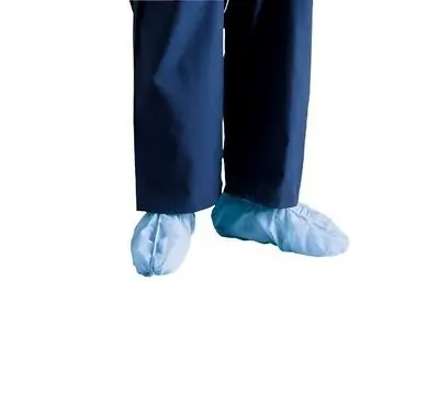 Cardinal - 5854 Shoe Cover Cardinal Health™ X-Large Shoe High Nonskid Sole Blue NonSterile