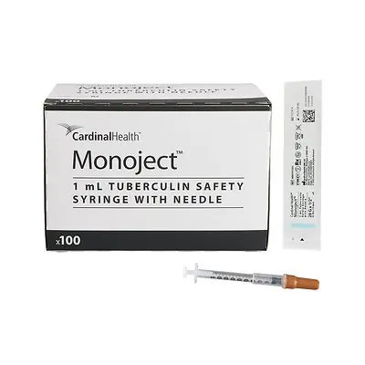 Cardinal - 8881511201 Monoject™ 1 mL Tuberculin Syringe with Needle