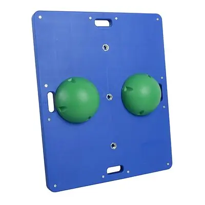 Fabrication Enterprises - 10-2032 Rectangular Balance Board CanDo® Balance Board Combo™ Plastic 4 X 15 X 18 Inch Blue / Green