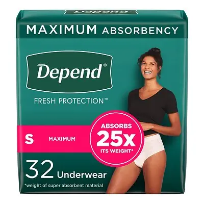 Kimberly Clark - 53741 Depend® Fresh Protection™ Womens Maximum Absorbency Underwear