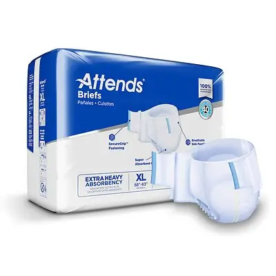 Attends Healthcare Products - DDP40100 Attends® Extra Heavy Absorbency Briefs