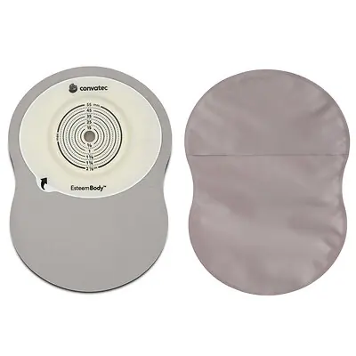 ConvaTec - 423690 Ostomy Pouch Esteem Body™ One-Piece System 9 Inch Length Deep Convex