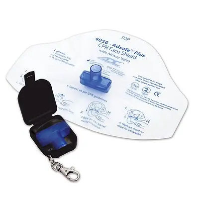 American Diagnostic Corp - 4056BK CPR Face Shield Adsafe™ Plus One Way Valve 10 X 6 Inch Disposable