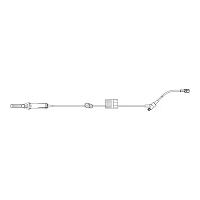 B. Braun - 375257 Primary IV Administration Set Rate Flow® II Gravity 1 Port 15 Drops / mL Drip Rate 15 Micron Filter 82 Inch Tubing Solution Flow Regulator