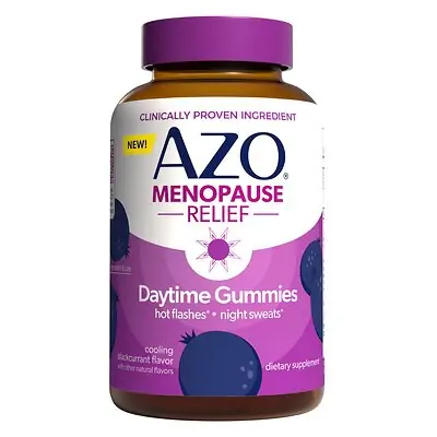 i-Health Inc - 787651760599 Dietary Supplement AZO® Genistein 30 mg Gummie 30 Gummies Blackcurrant Flavor