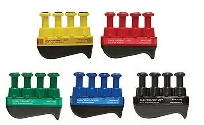 Fabrication Enterprises - 10-3797 Hand Exerciser CanDo® Digi-Flex® LiTE® Yellow / Red / Green / Blue / Black