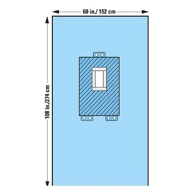 O&M Halyard Inc - 89241 Halyard Sterile Pediatric Laparotomy Abdominal Drape