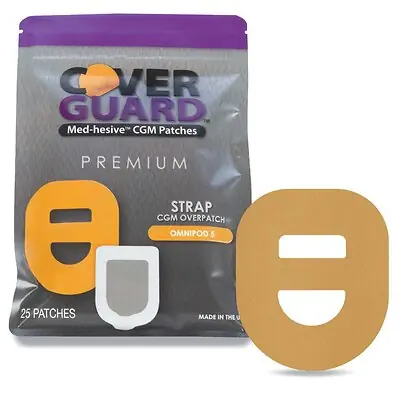 Veridian Healthcare LLC - 101-301T Sensor Overpatch CoverGuard Tan For Omnipod 5 Sensor