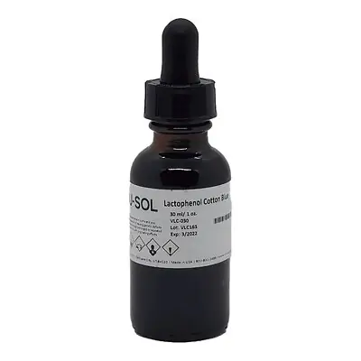 Volusol Inc - VLC-030 Lactophenol Cotton Blue Solution 30 mL