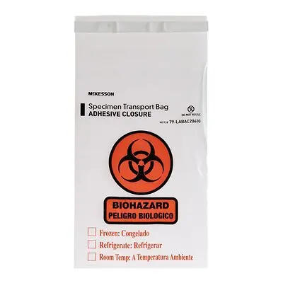 McKesson Brand - 79-LABAC20610 McKesson Specimen Transport Bag