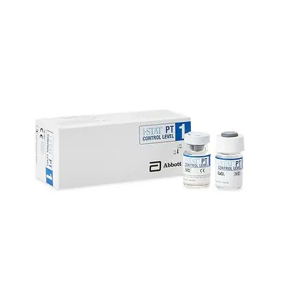 Abbott Point of Care - 06P1713 Coagulation Control i-STAT® INR Prothrombin Time Test / International Normalized Ratio (PT / INR) Level 1 10 Vials