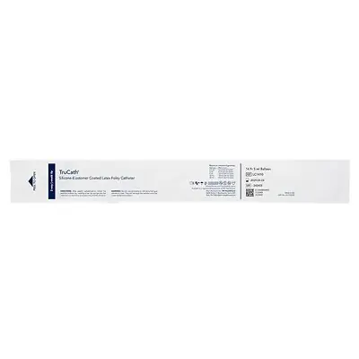 HR Healthcare - LC1410 Foley Catheter TruCath® 2-Way Coude Tip 5 mL Balloon 14 Fr. Silicone Elastomer Coated Latex