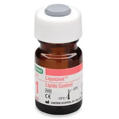 Bio-Rad Laboratories - 641 Assayed Control Liquichek™ Lipids, C-Reactive Protein Level 1 6 X 3 mL